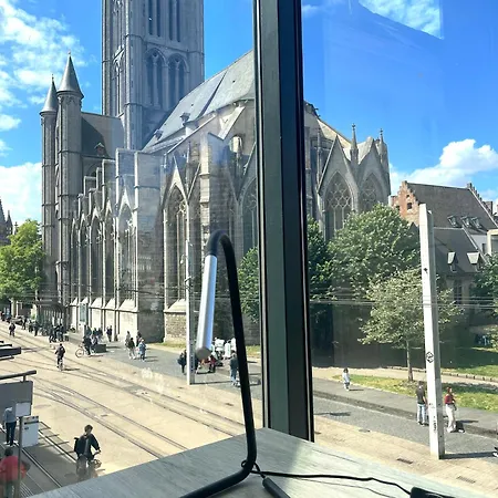 Historic Centre - Belfry & St Nicholas Church View *